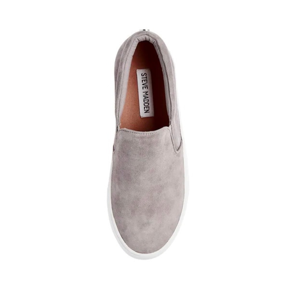 steve madden gills grey / gray suede slides size 7.5